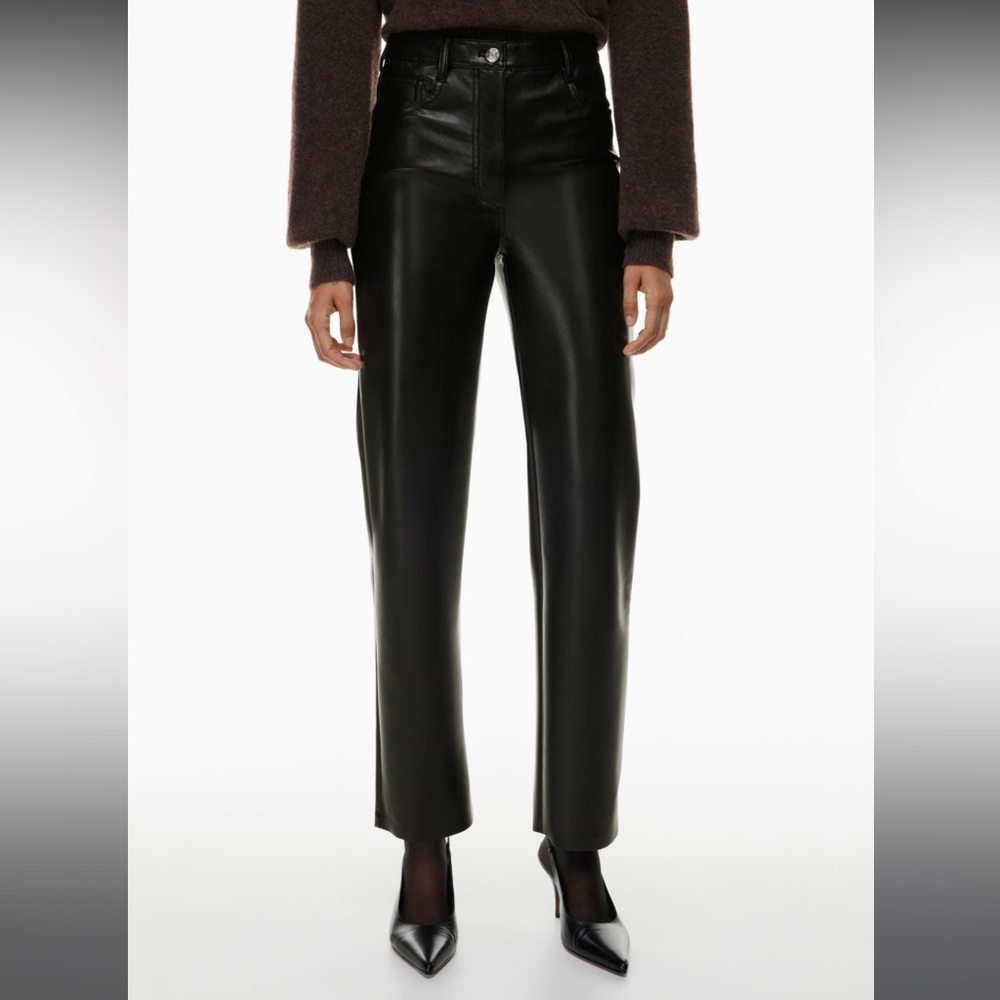 Aritzia Melina High-waisted Vegan Leather Pants